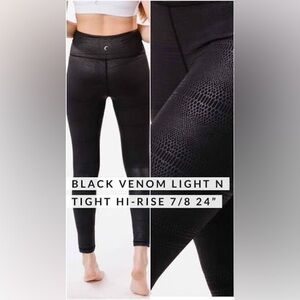 Zyia Active Black Venom Light n Tight 24” Size 6/8